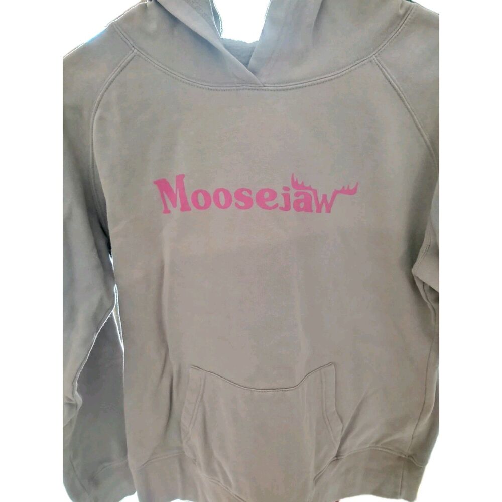 Moosejaw Hoodie Women's Tan Size Medium Classic Comfort Logo